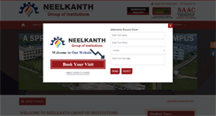 Desktop Screenshot of neelkanth.edu.in