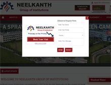 Tablet Screenshot of neelkanth.edu.in